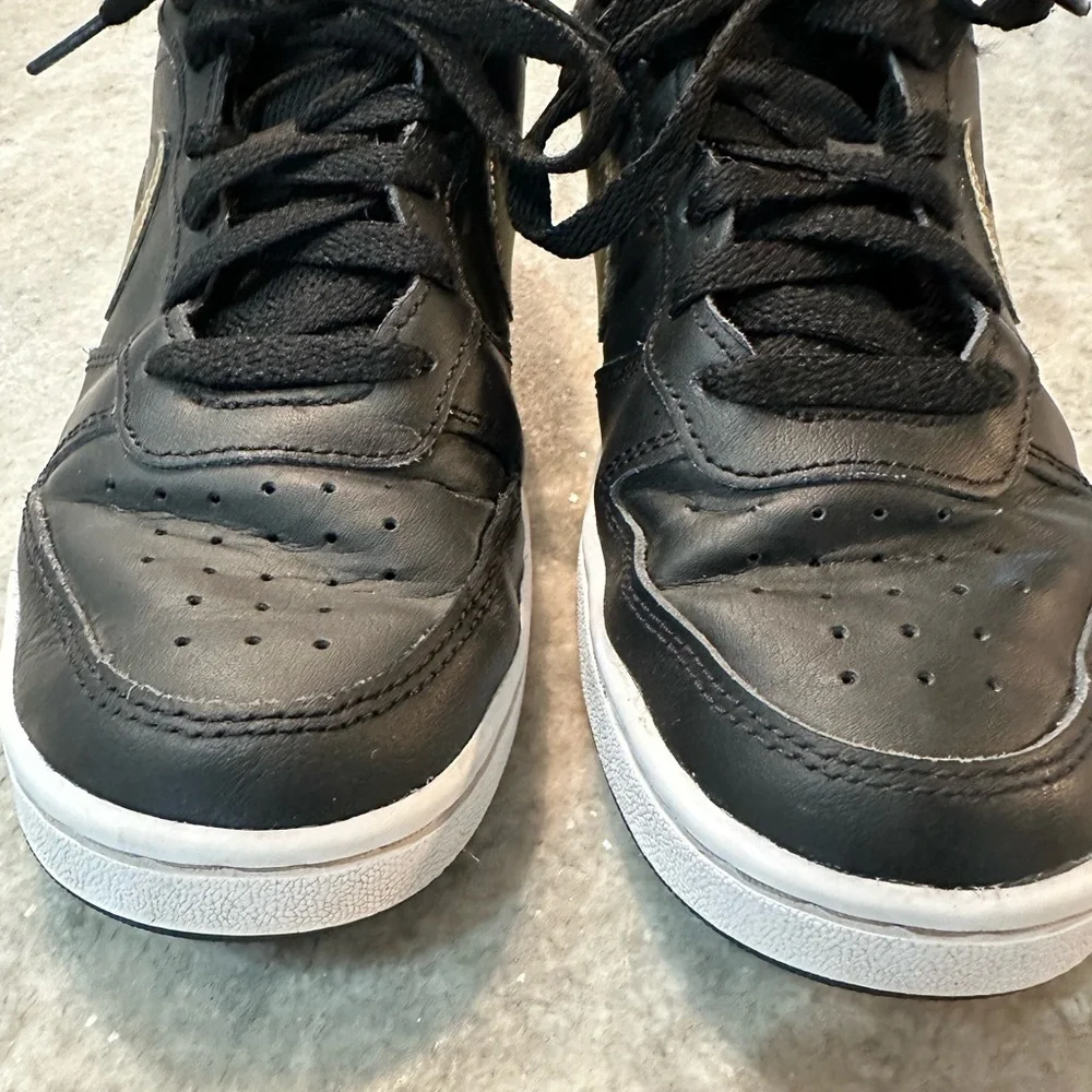 Black and Gold Sneakers